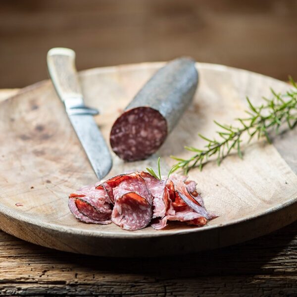 Wild Käsewurst <br> mit Vorarlberger Bergkäse